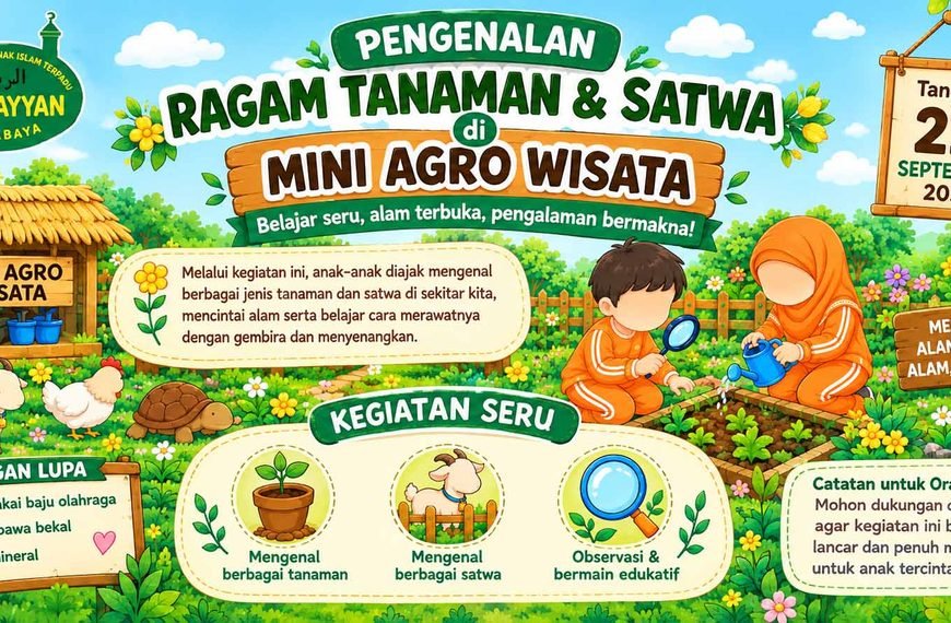 TKIT Ar-Rayyan Kenalkan Ragam Tanaman dan Satwa Melalui Kegiatan Mini Agro Wisata